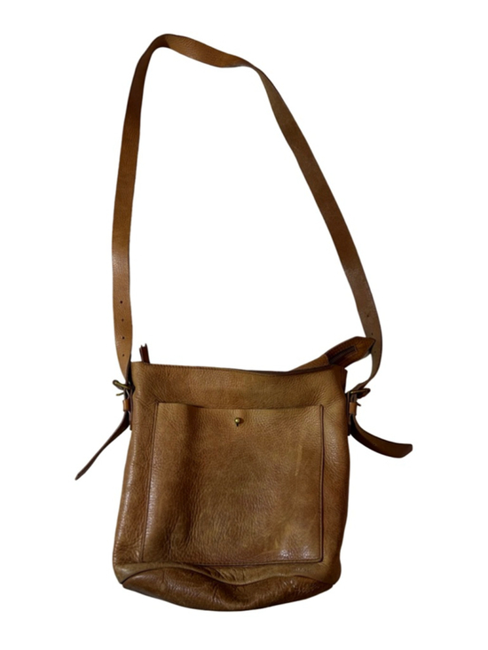 Madewell Handbags - Madewell Tan Brown Leather Crossbody Bag Zip Top Messenger Shoulder Purse